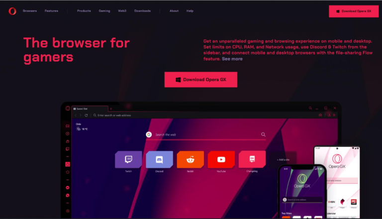 Holen Sie sich den neuesten Opera GX-Browser!